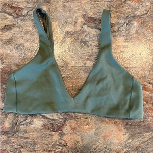 Left on Friday army green bikini top medium